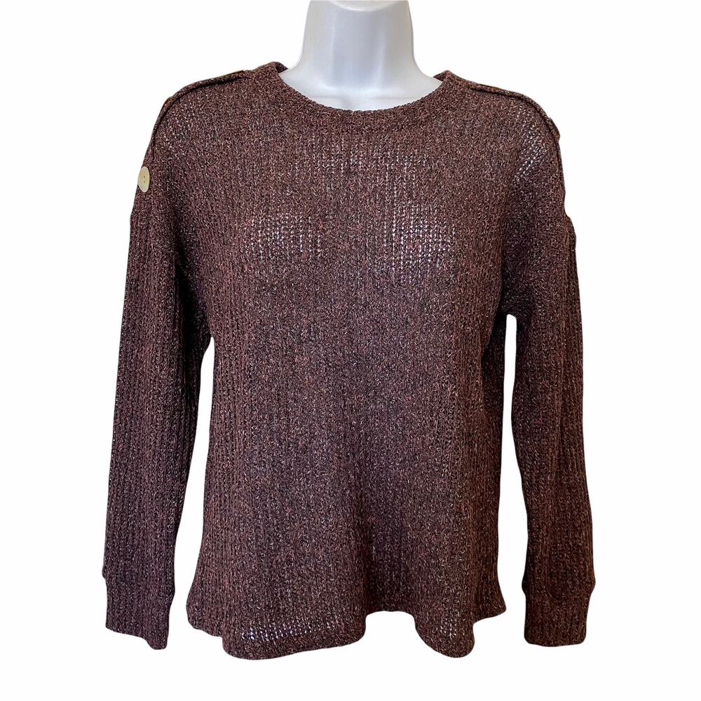 L.I.F.E. Lightweight Long Sleeve Pullover Knit Sweater Size Small